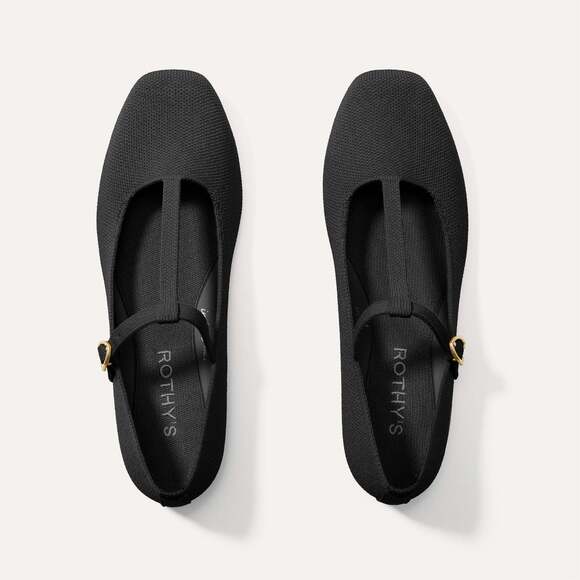 Rothy\'s The T–Strap Mary Jane - Black Size 9